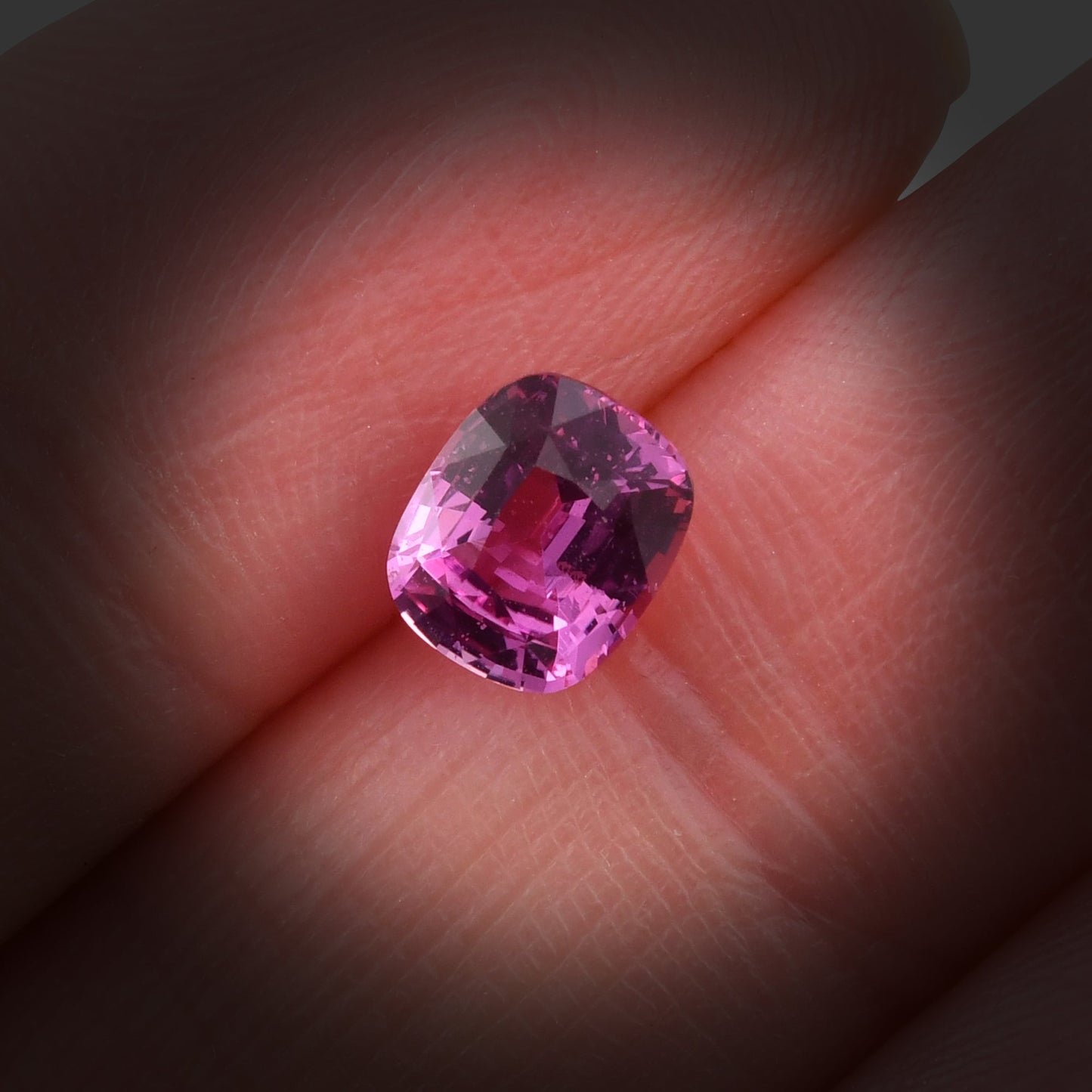 1.23 Carat Pink MADAGASCAR Cushion Sapphire