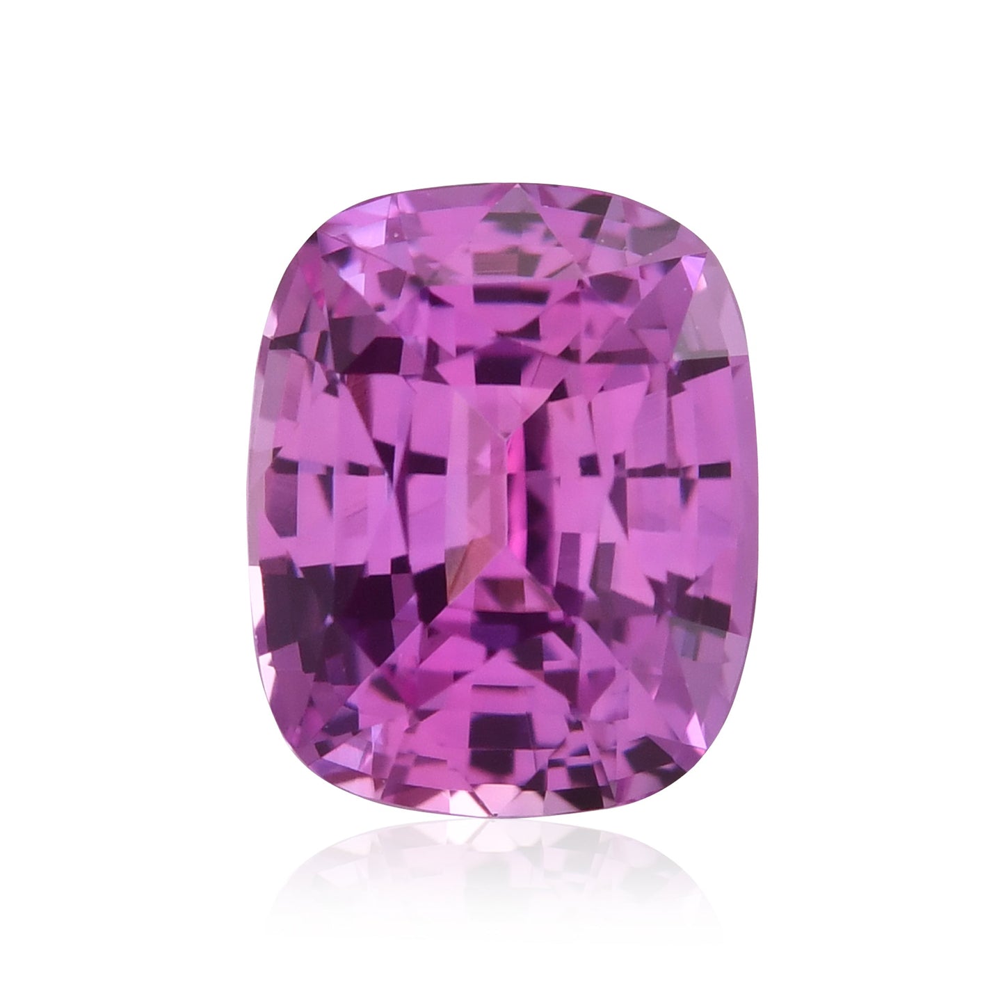 1,58 Karat rosafarbener MADAGASKAR-Kissen-Saphir