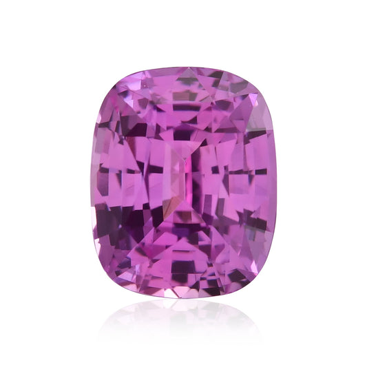1,58 Karat rosafarbener MADAGASKAR-Kissen-Saphir