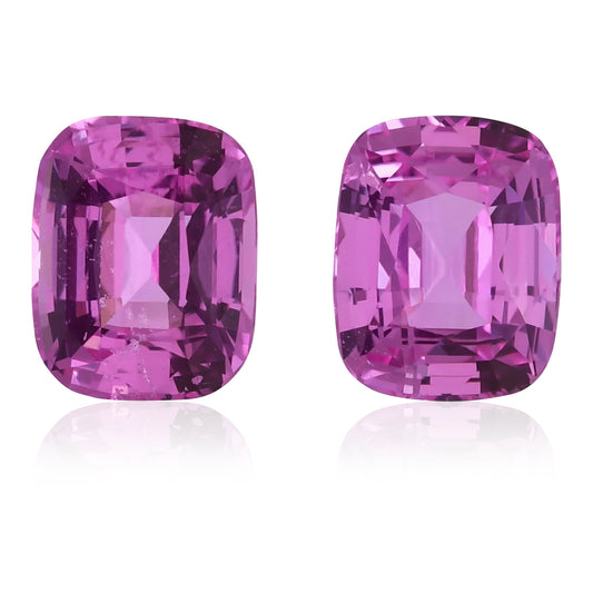 2,09 Karat rosafarbener MADAGASKAR-Kissen-Saphir