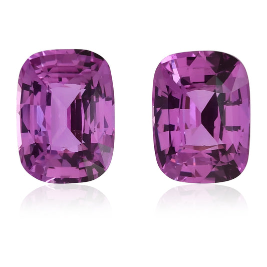 2,15 Karat rosafarbener MADAGASKAR-Kissen-Saphir