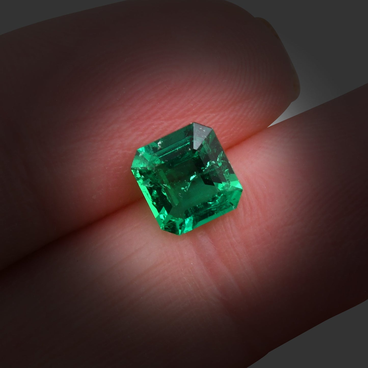 1,19 Karat Grüner kolumbianischer Smaragd Muzo Emerald CD