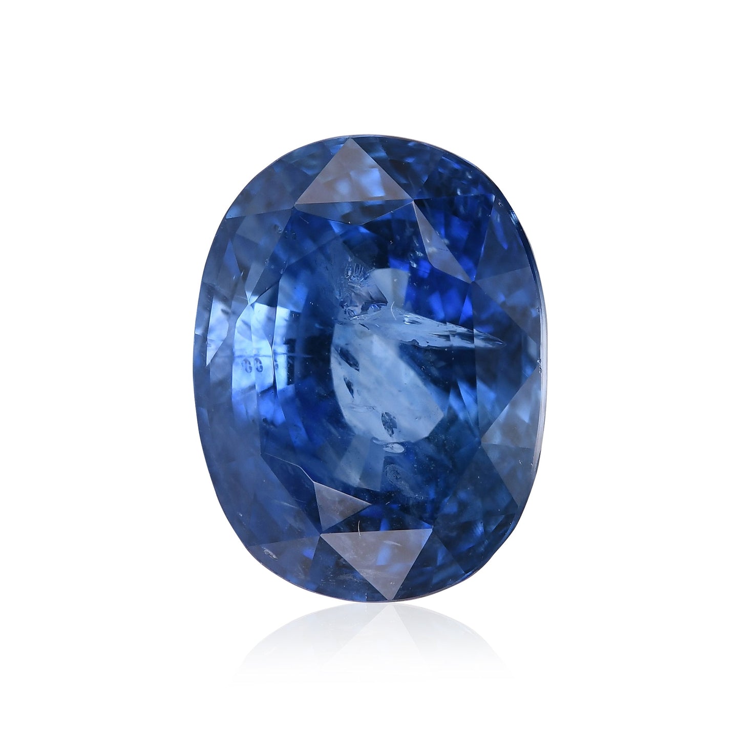 7,27 Karat blauer ovaler Saphir aus Sri Lanka (GRS)