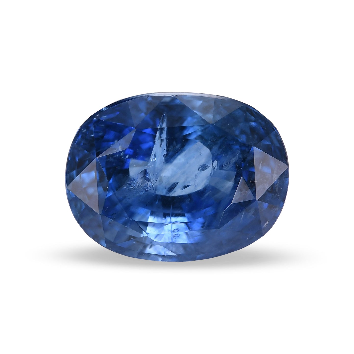 7,27 Karat blauer ovaler Saphir aus Sri Lanka (GRS)