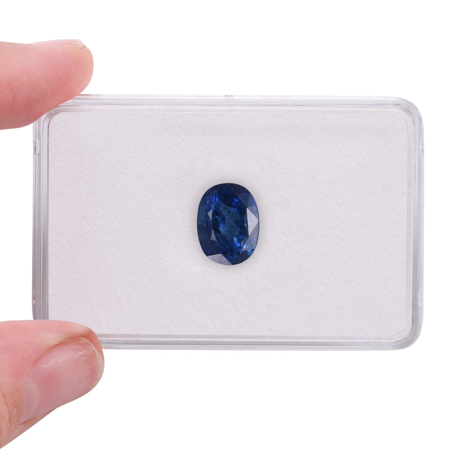 7,27 Karat blauer ovaler Saphir aus Sri Lanka (GRS)