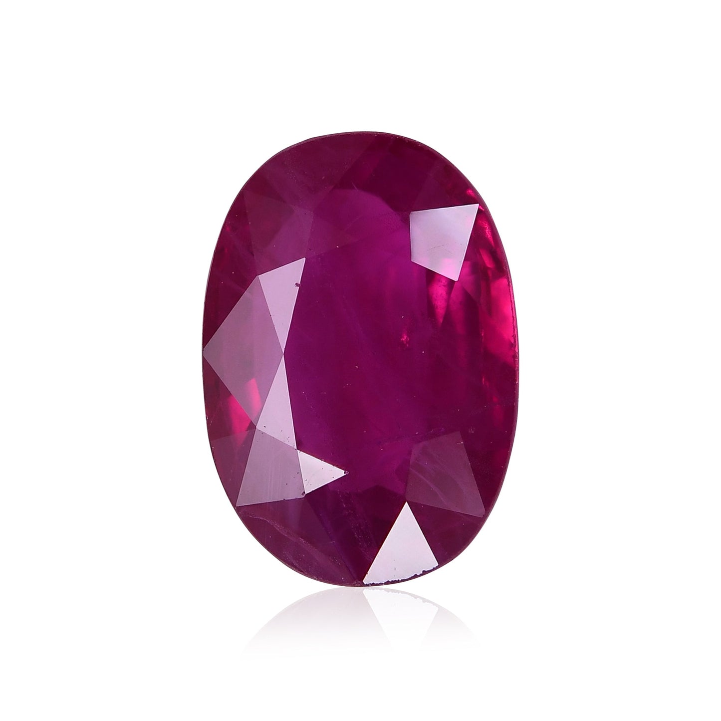 2,00 Karat roter burmesischer ovaler Rubin GRS