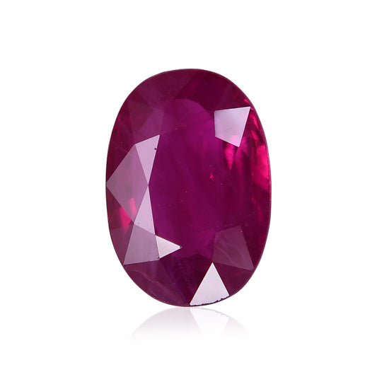 2,00 Karat roter burmesischer ovaler Rubin GRS