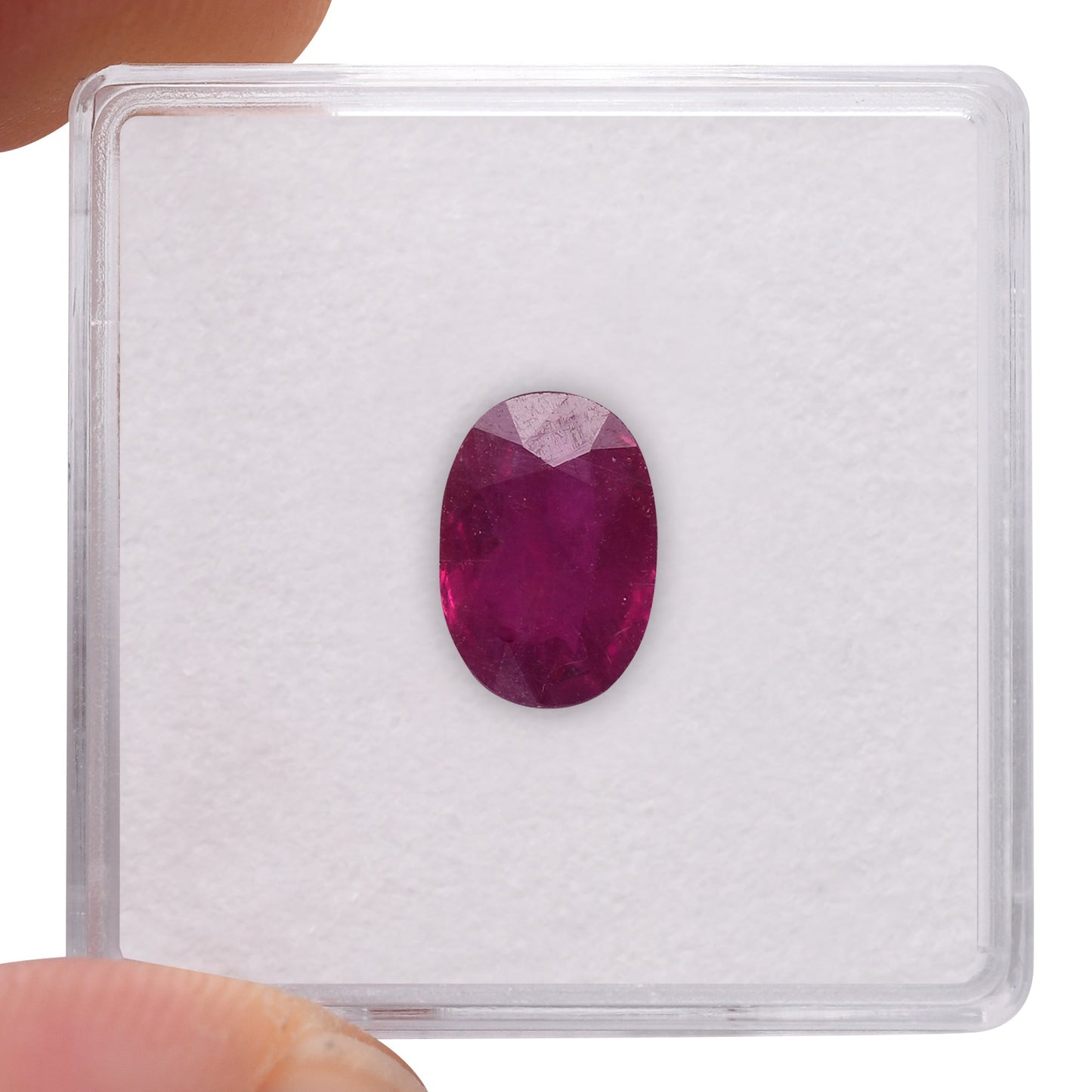 2,00 Karat roter burmesischer ovaler Rubin GRS