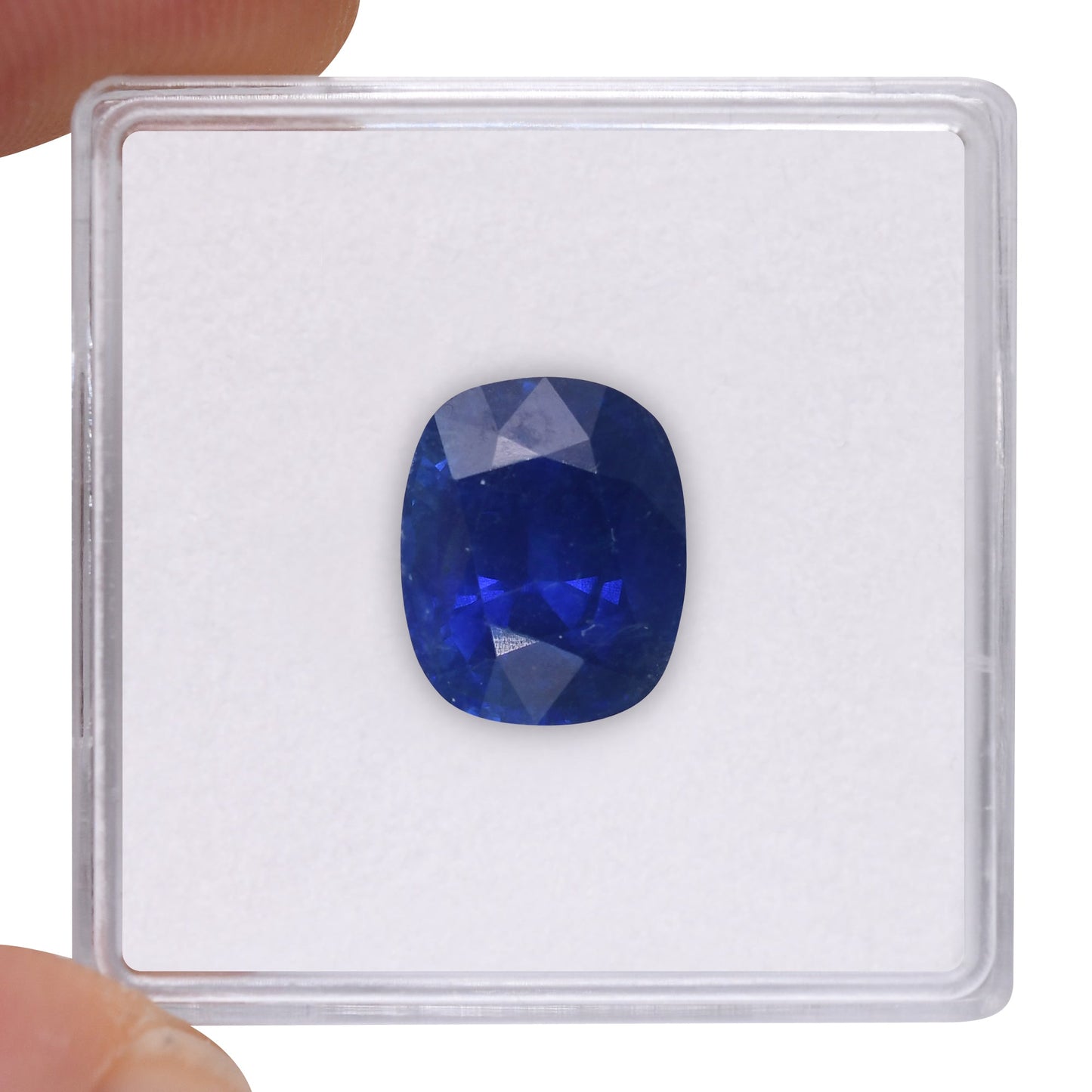 4.92 Carat Blue SRI LANKAN Cushion Sapphire GRS