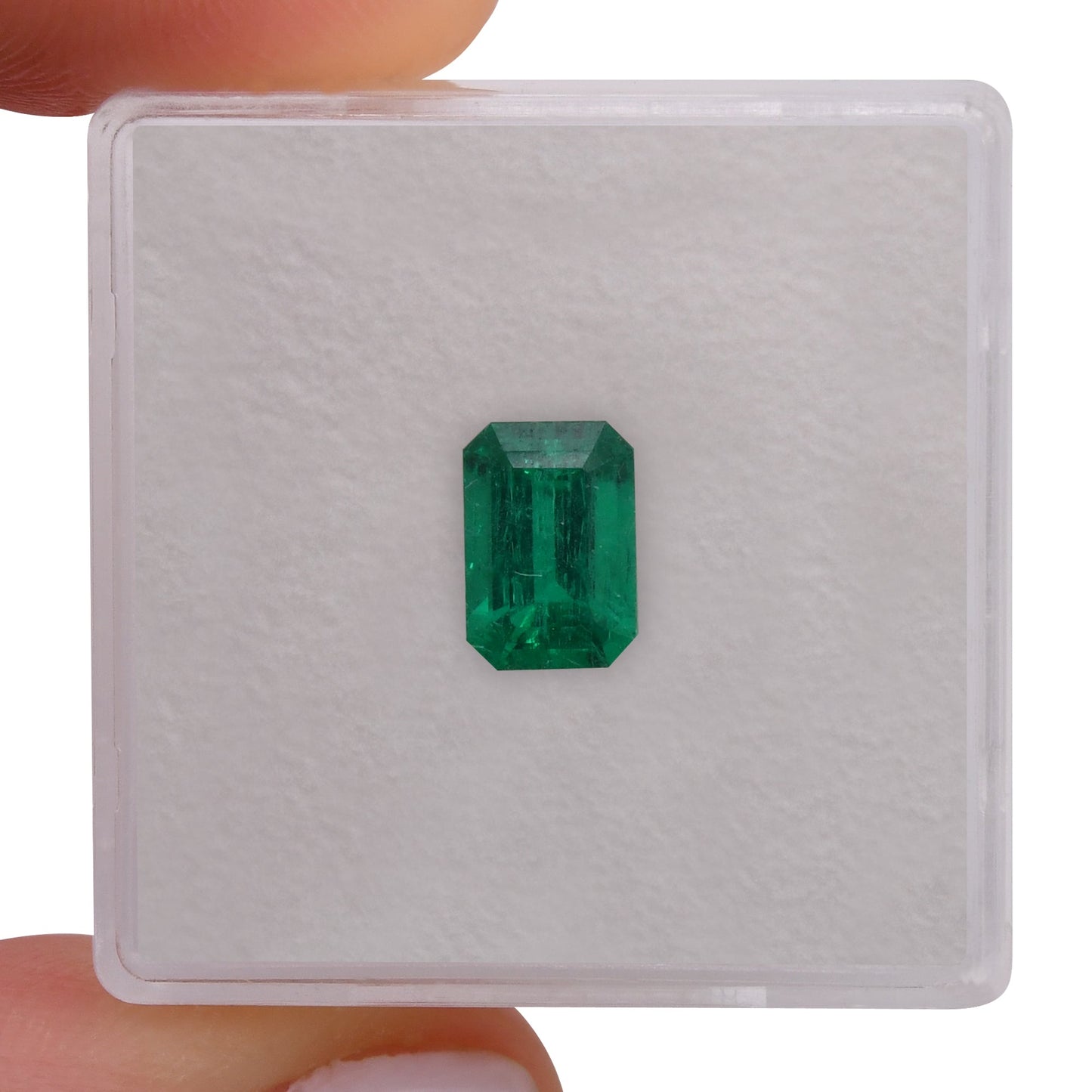 1,06 Karat Grüner kolumbianischer Smaragd Muzo Emerald CD