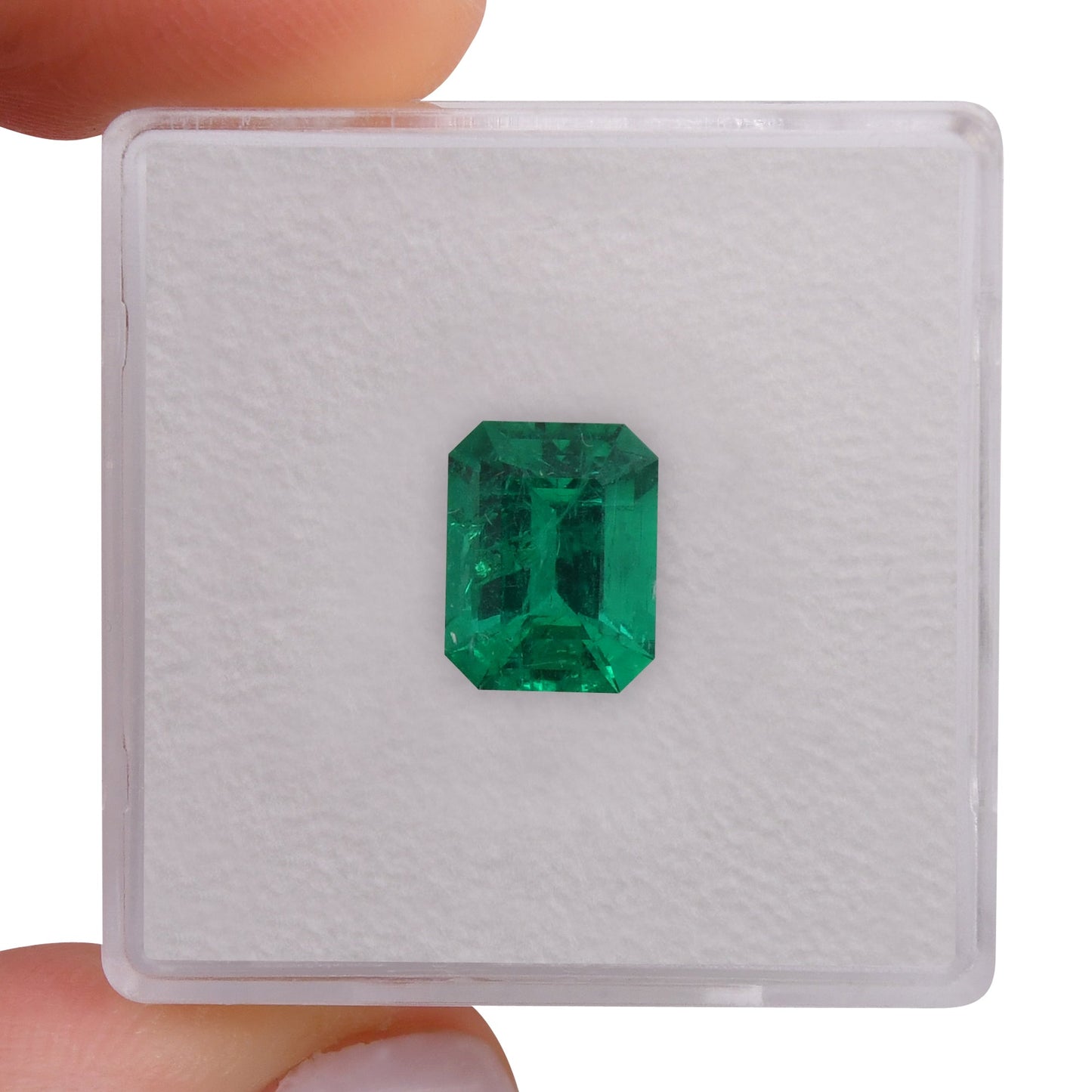 1,87 Karat Grüner kolumbianischer Smaragd Muzo Emerald CD
