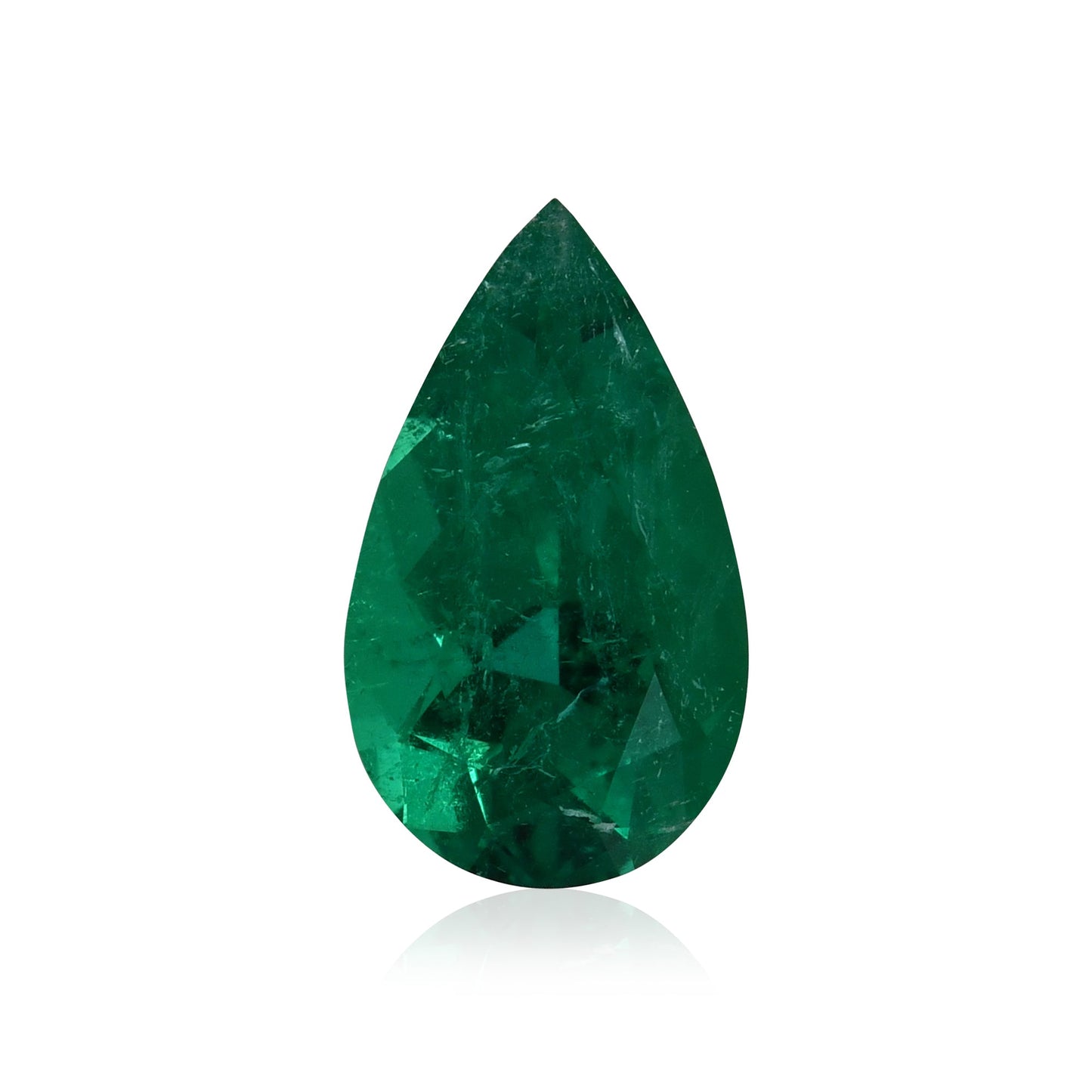 2.17 Carat Green COLOMBIAN Pear Muzo Emerald CD