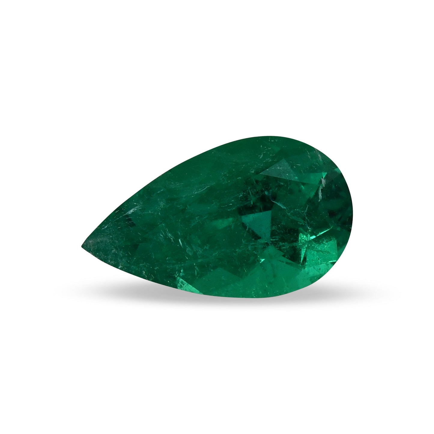 2.17 Carat Green COLOMBIAN Pear Muzo Emerald CD