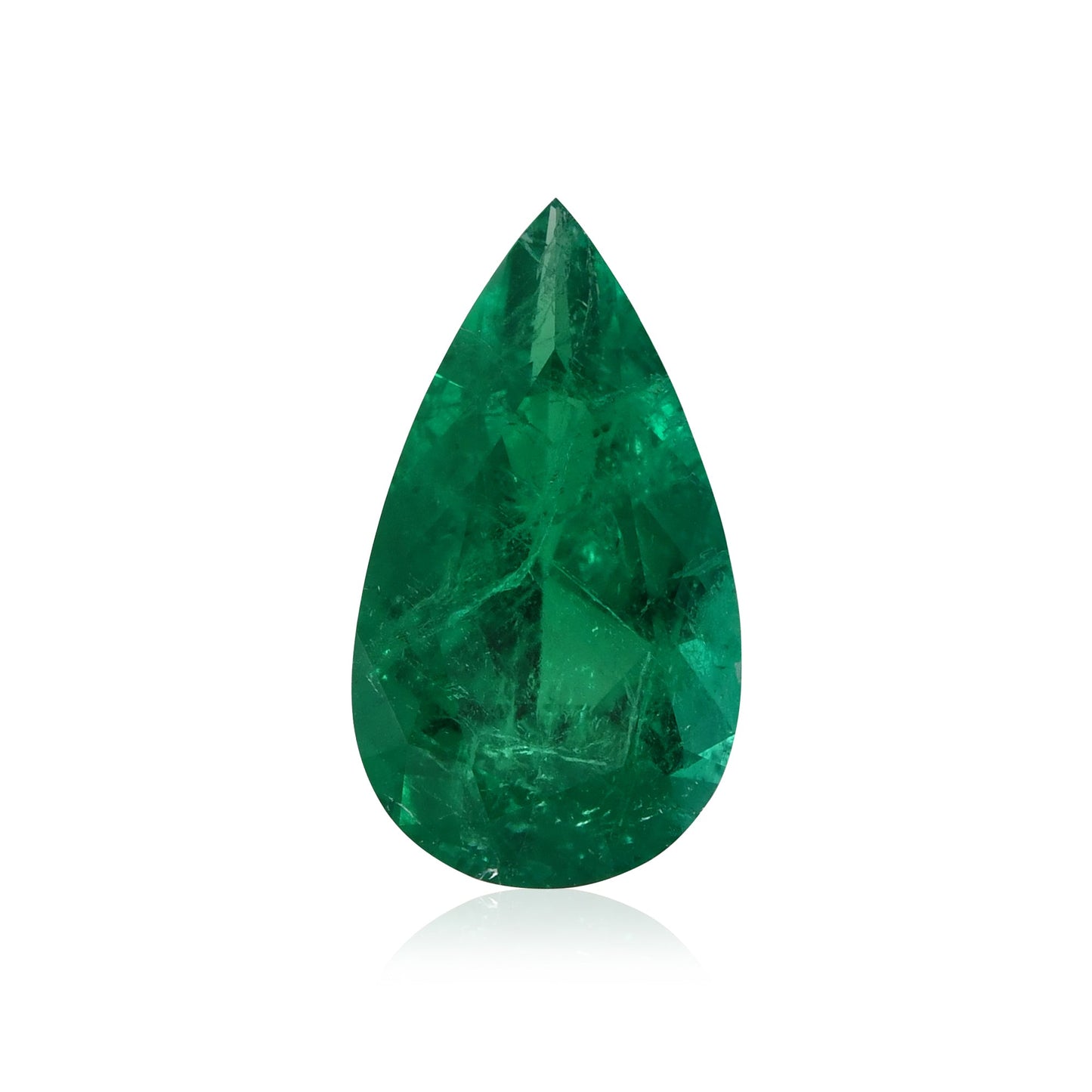2.65 Carat Green COLOMBIAN Pear Muzo Emerald CD