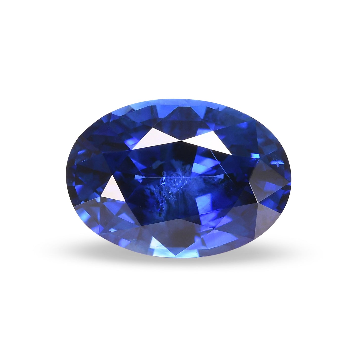 1,75 Karat blauer ovaler Saphir GWLAB