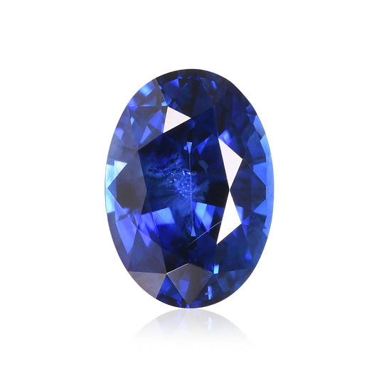 1,75 Karat blauer ovaler Saphir GWLAB