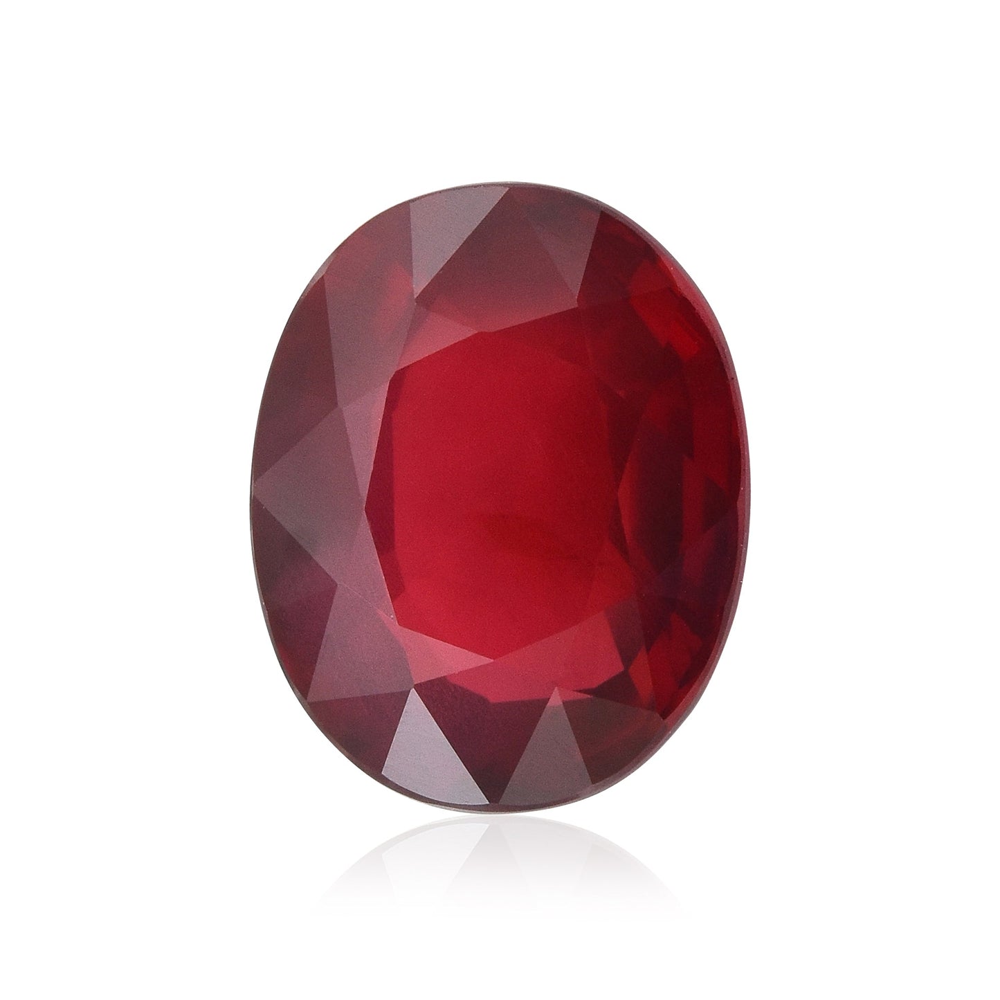 3,02 Karat roter ovaler Rubin aus Mosambik (GRS)