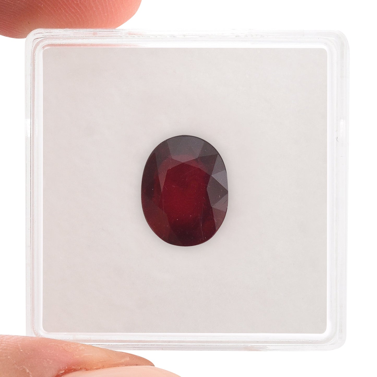 3,02 Karat roter ovaler Rubin aus Mosambik (GRS)