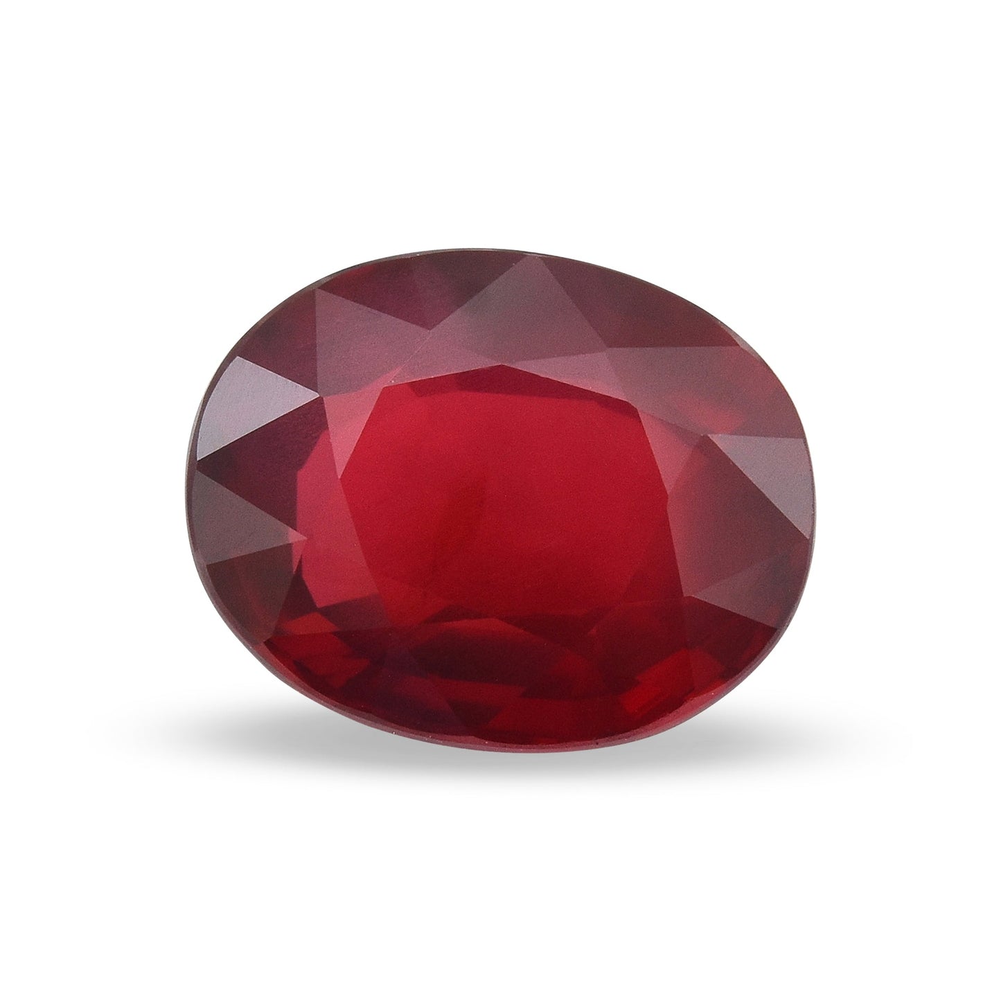 3,02 Karat roter ovaler Rubin aus Mosambik (GRS)