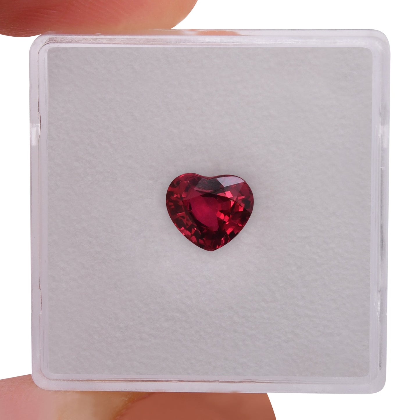 1.33 Carat Red MOZAMBIQUE Heart Ruby CD
