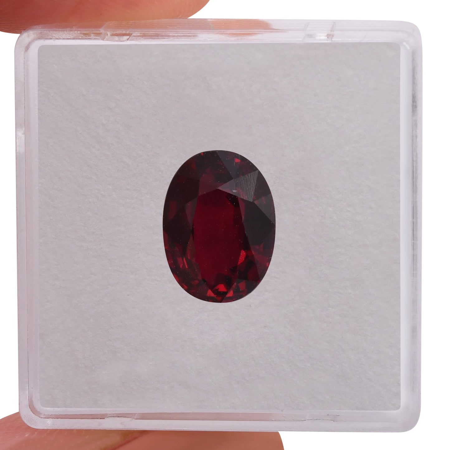 4.03 Carat Red MOZAMBIQUE Oval Ruby CD