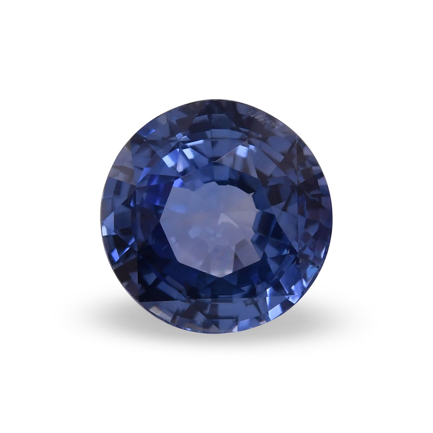 5,14 Karat blauer runder Saphir (GIA)