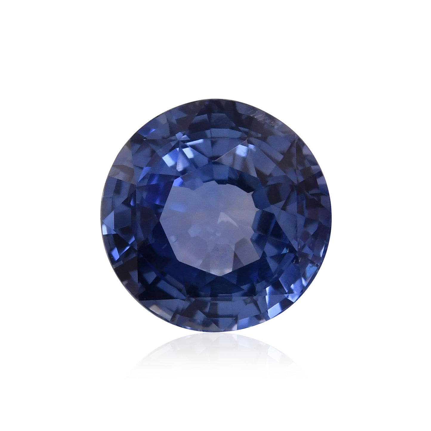 5,14 Karat blauer runder Saphir (GIA)