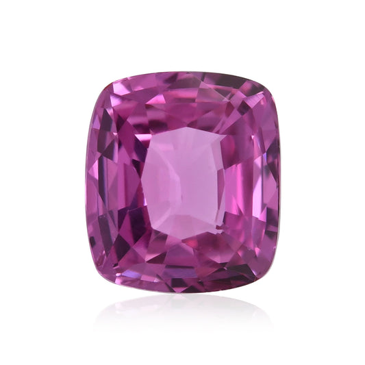 2,07 Karat rosafarbener MADAGASKAR-Kissen-Saphir