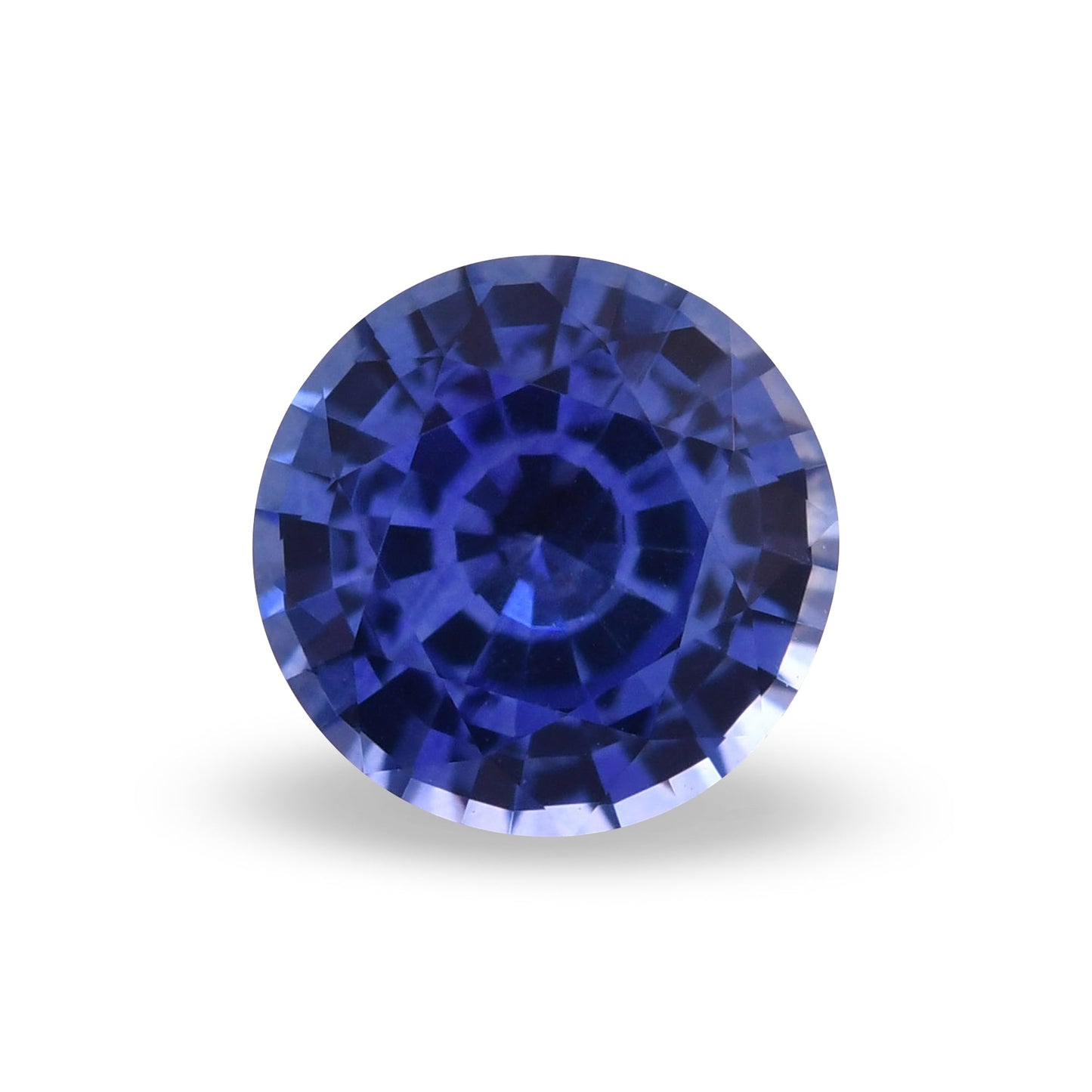 1,02 Karat blauer runder Saphir aus Sri Lanka