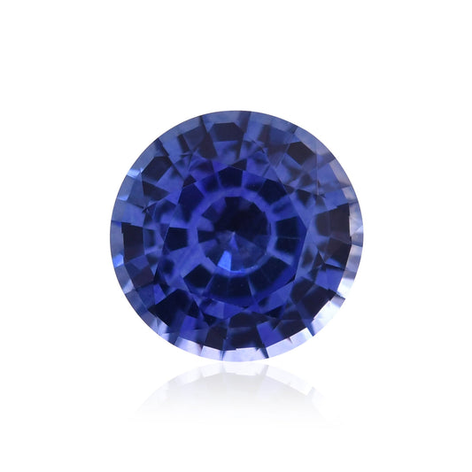 1,02 Karat blauer runder Saphir aus Sri Lanka