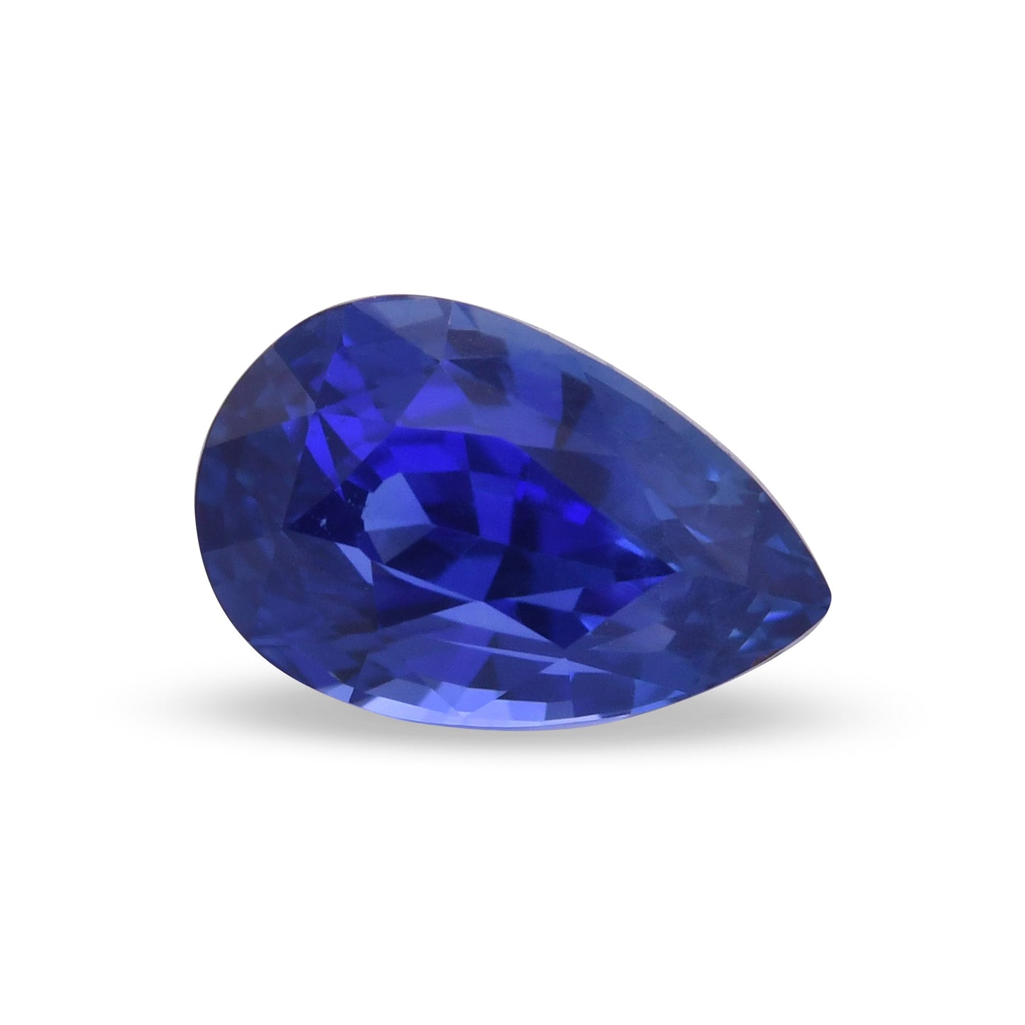 1,58 Karat blauer birnenförmiger Saphir aus Sri Lanka