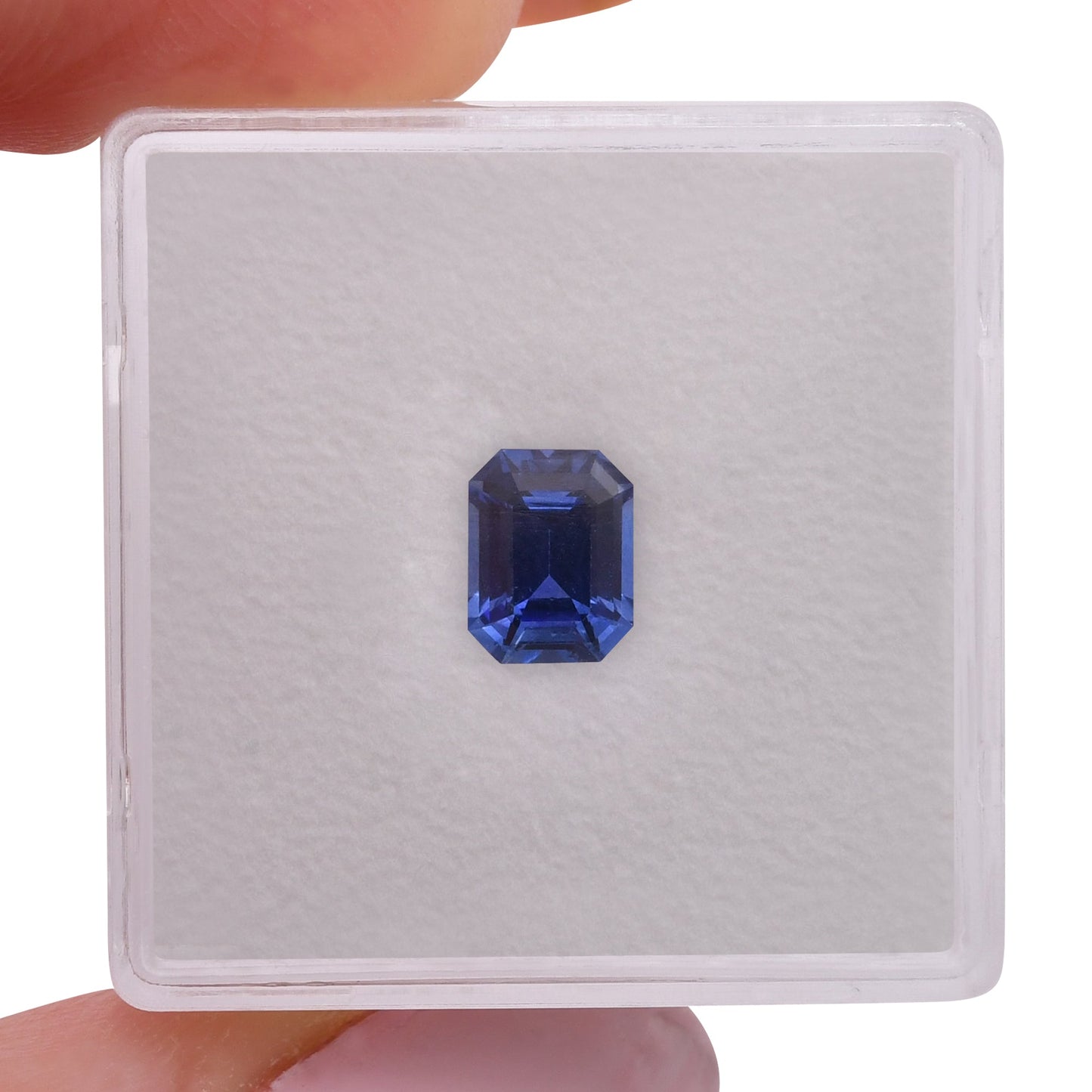 1,12 Karat blauer Smaragd-Saphir aus Sri Lanka