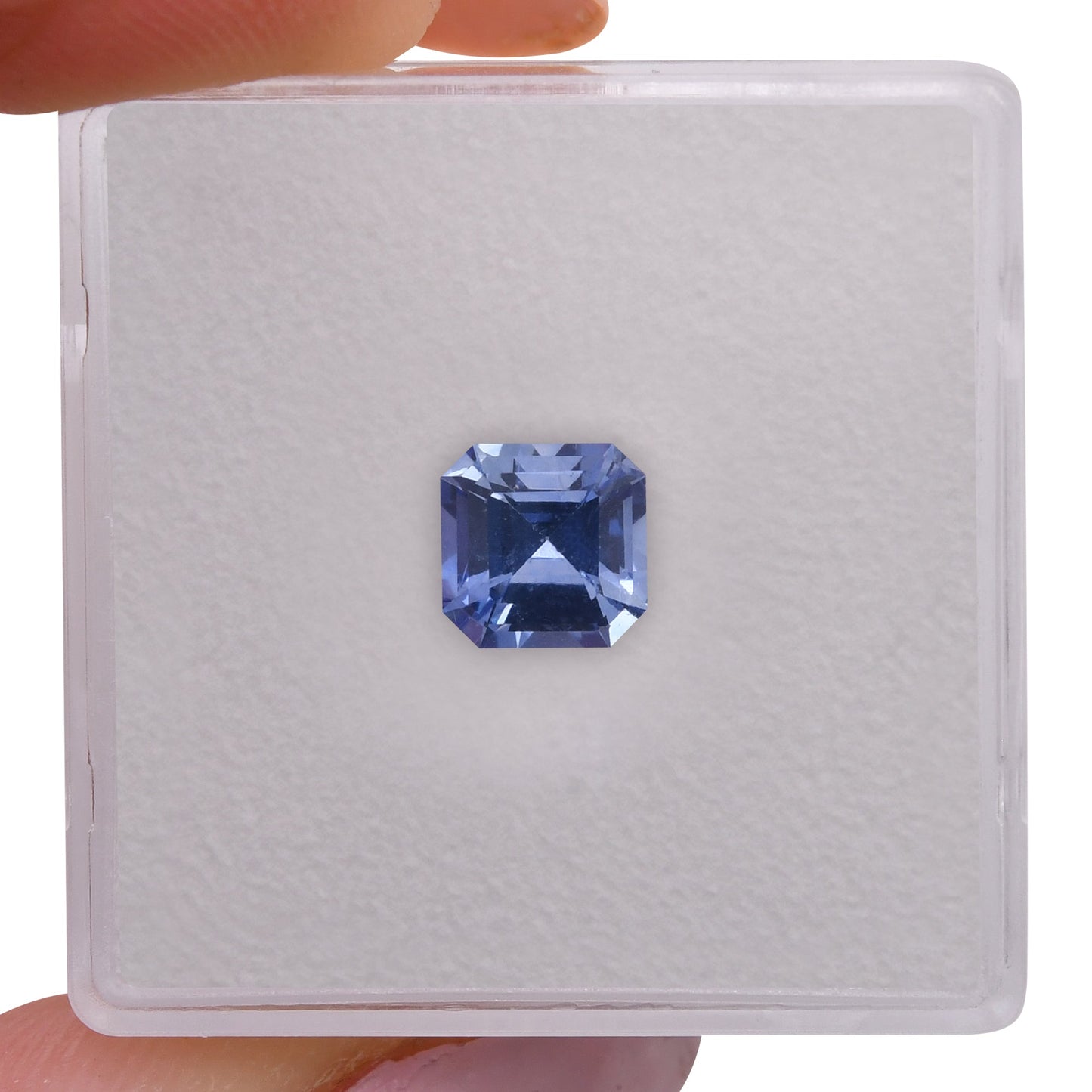 1.34 Carat Blue SRI LANKAN Sq. Emerald Sapphire