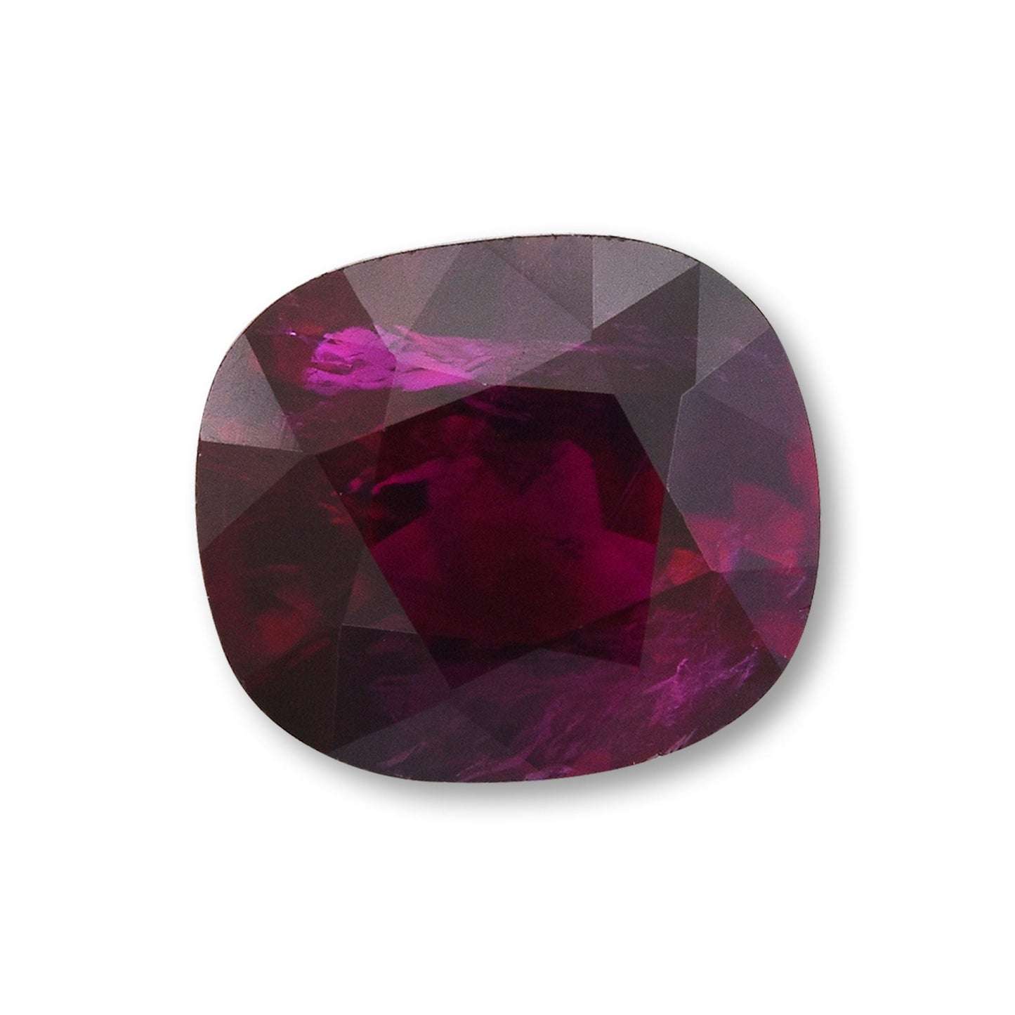1.45 Carat Red Cushion Ruby GRS