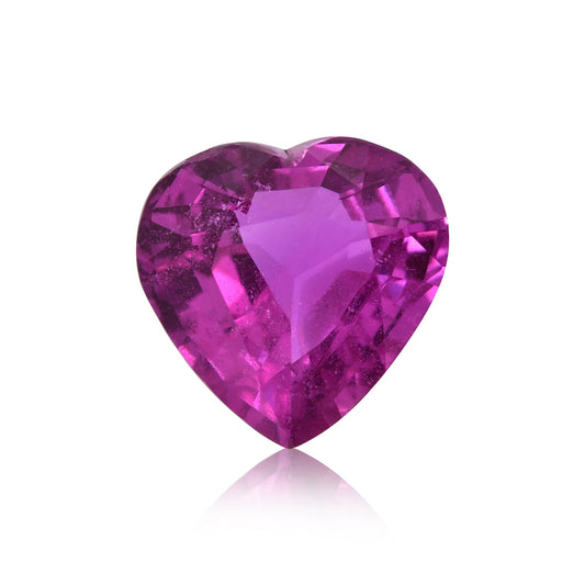 6,58 Karat rosa Madagaskar Herz-Saphir CD