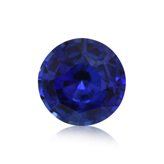 1,39 Karat blauer runder Saphir aus Sri Lanka