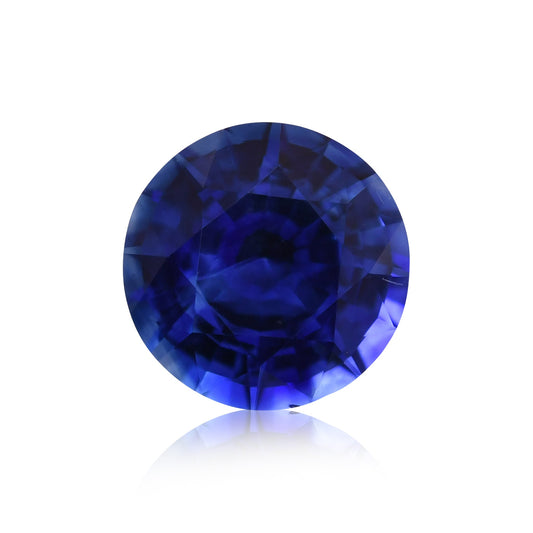 1,19 Karat blauer runder Saphir aus Sri Lanka