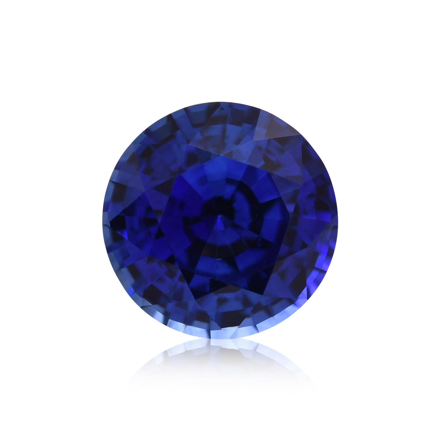 1,33 Karat blauer runder Saphir aus Sri Lanka