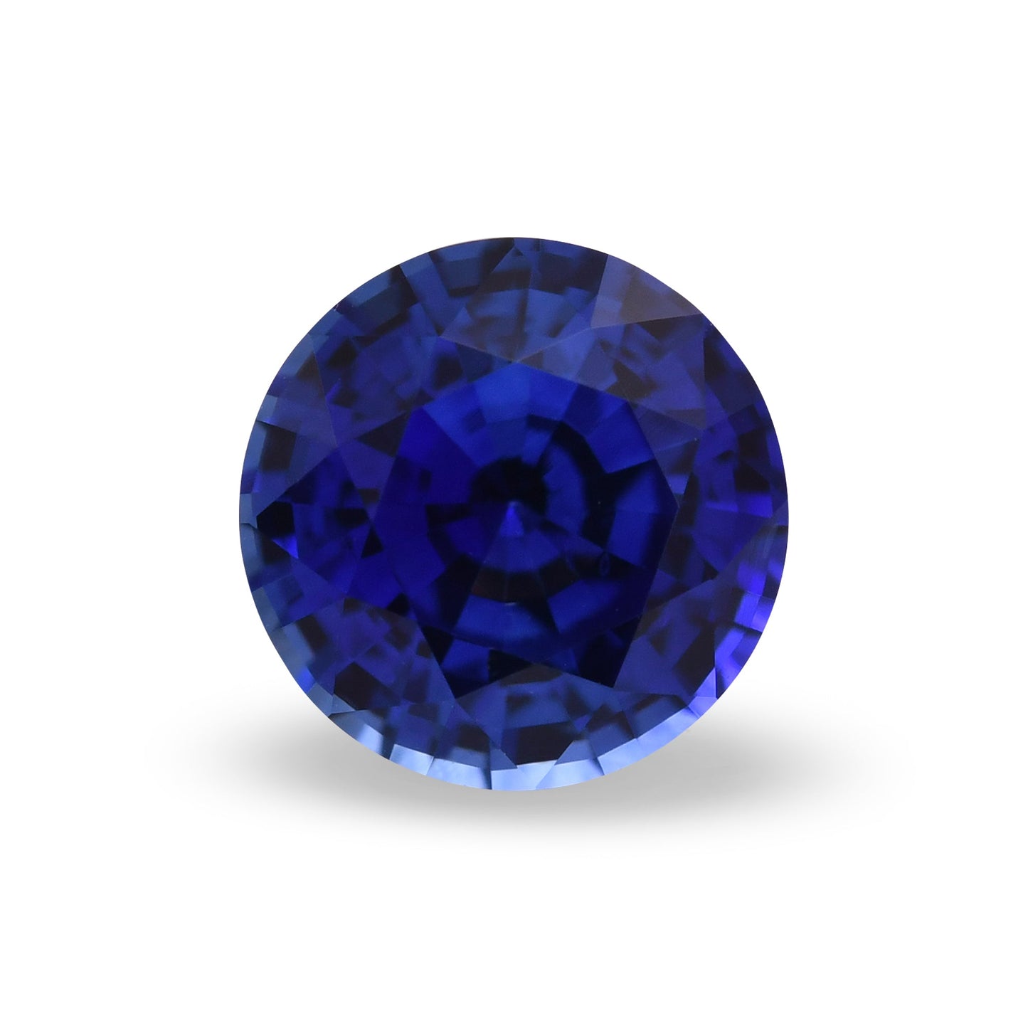 1,33 Karat blauer runder Saphir aus Sri Lanka