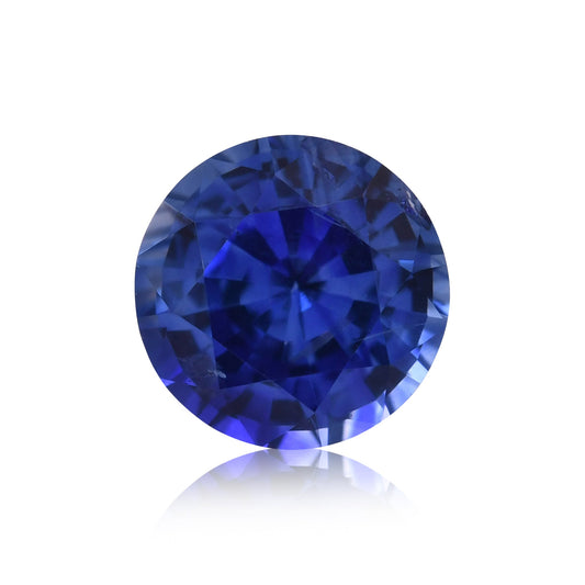1,14 Karat blauer runder Saphir aus Sri Lanka