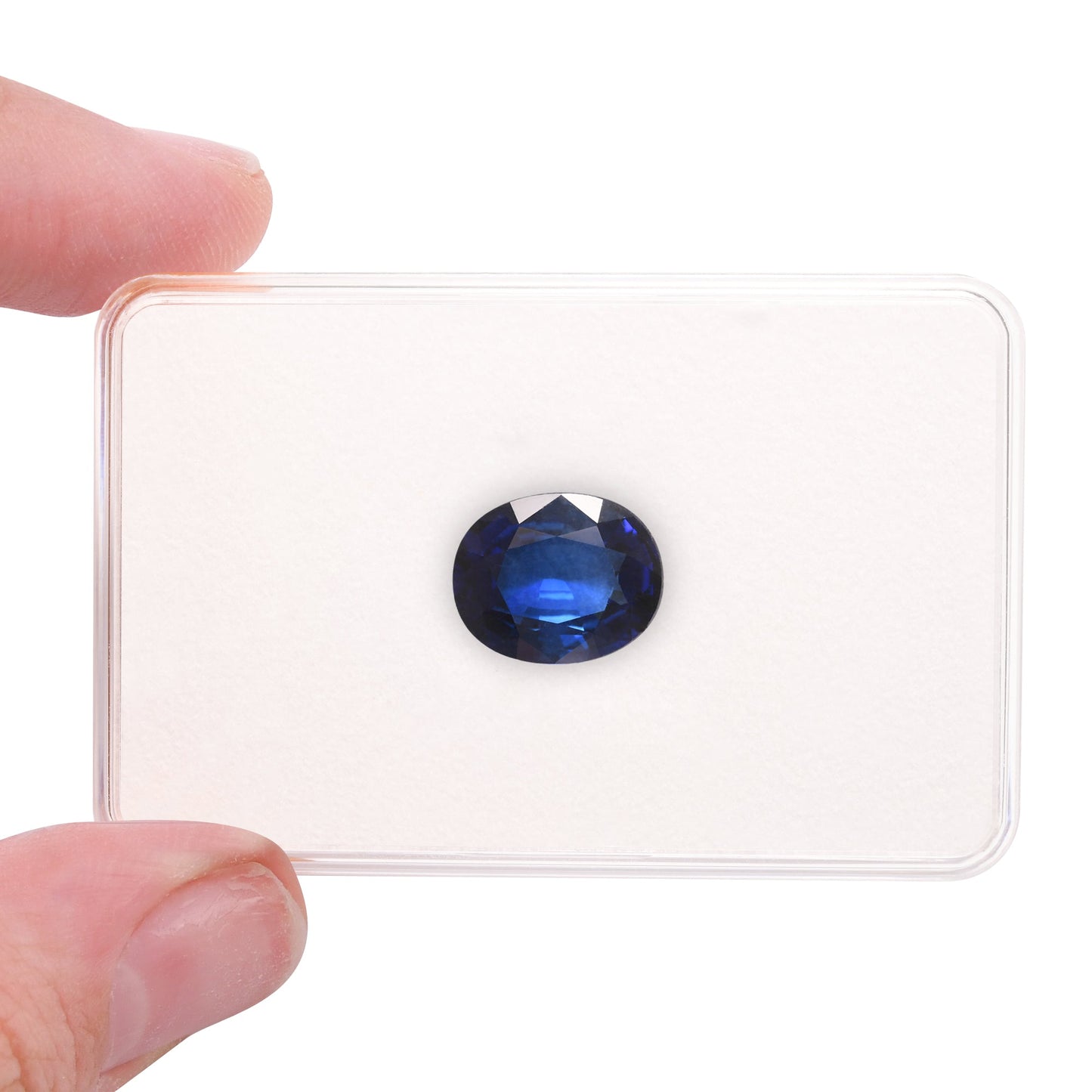 6,58 Karat blauer ovaler Saphir aus Sri Lanka (GRS)