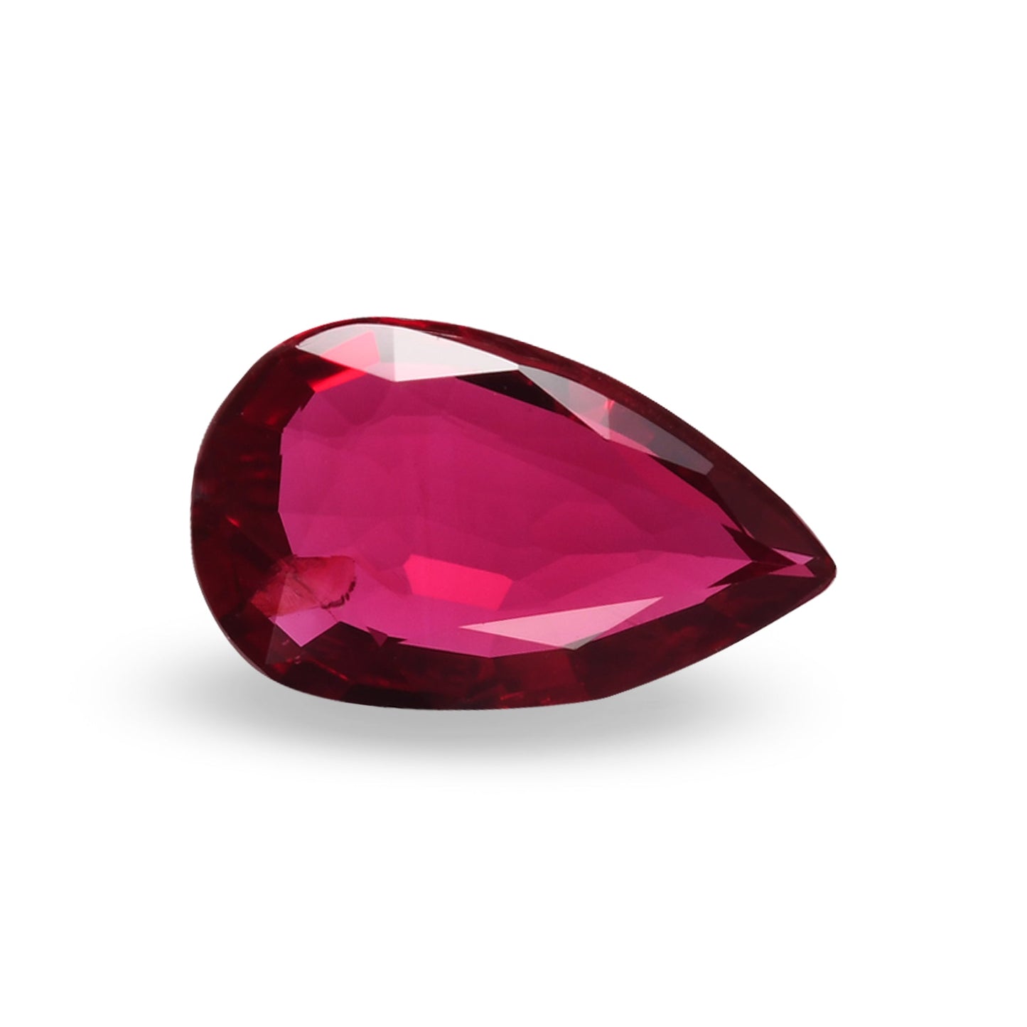 2.06 Carat Red MOZAMBIQUE Pear Ruby GRS
