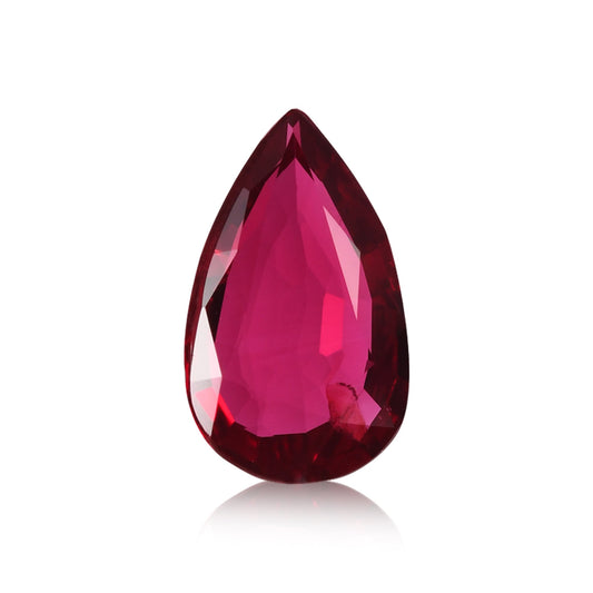 2,06 Karat roter Mosambik-Birnenrubin GRS