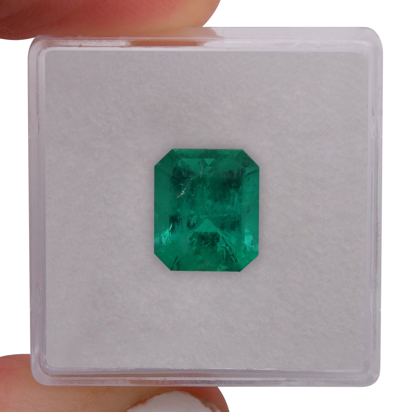 3,00 Karat Grüner kolumbianischer Smaragd Muzo Emerald CD