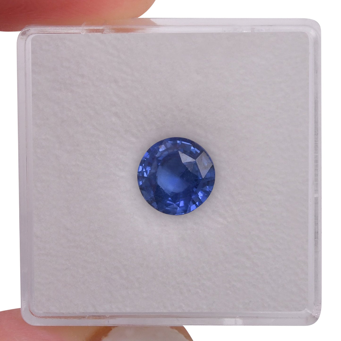2,06 Karat blauer runder Saphir aus Sri Lanka (CD)