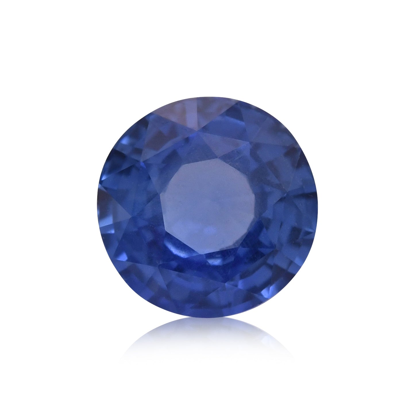 2,06 Karat blauer runder Saphir aus Sri Lanka (CD)