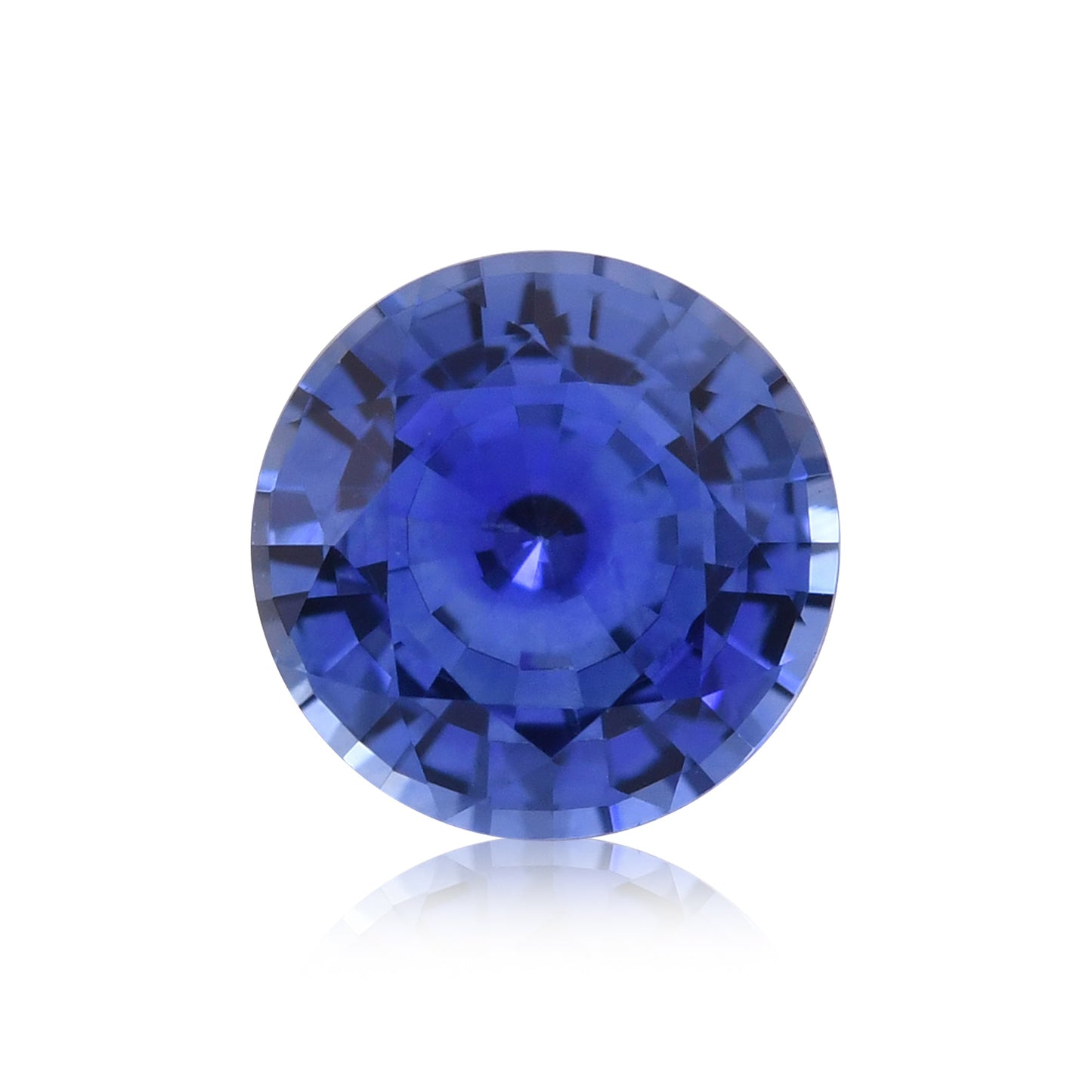 1,07 Karat blauer runder Saphir aus Sri Lanka