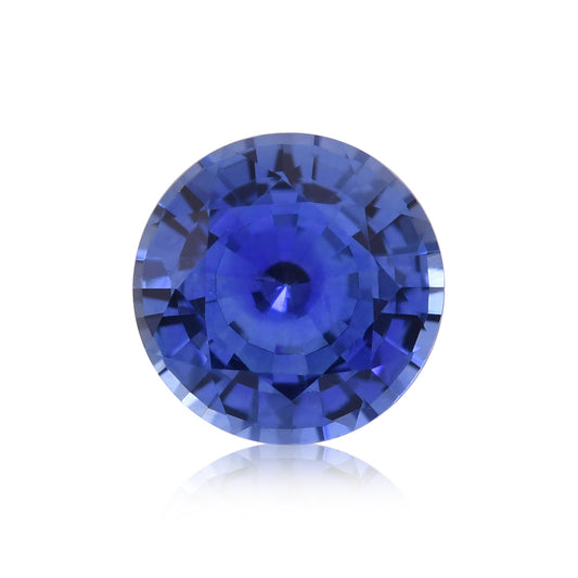 1,07 Karat blauer runder Saphir aus Sri Lanka