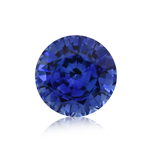 1,03 Karat blauer runder Saphir aus Sri Lanka