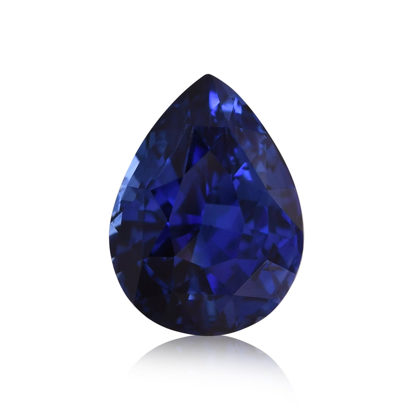 2,03 Karat blauer birnenförmiger Saphir aus Sri Lanka
